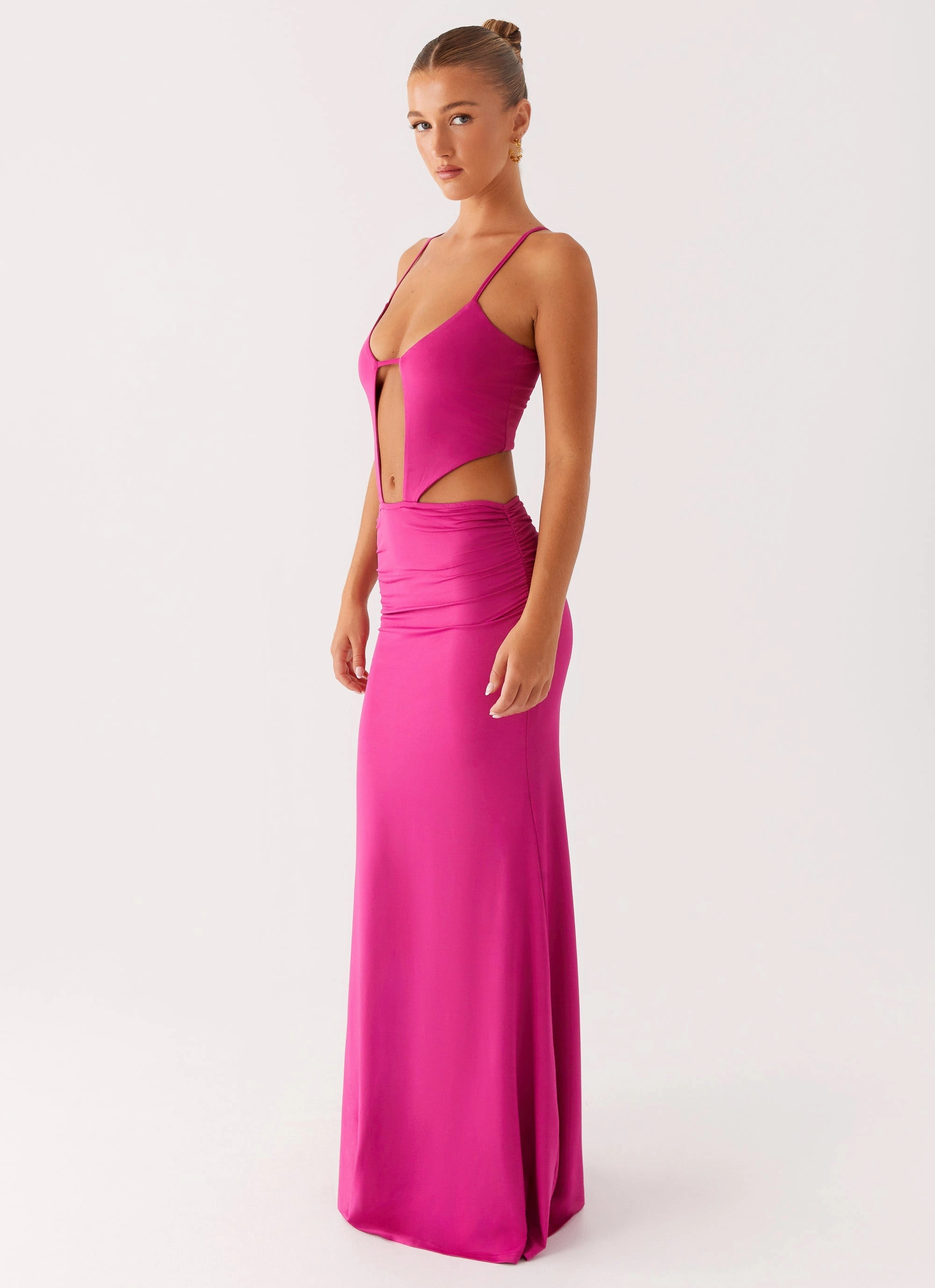 Perfect Design Sophisticated cocktail dress Headliner Maxi Dress - Fuchsia