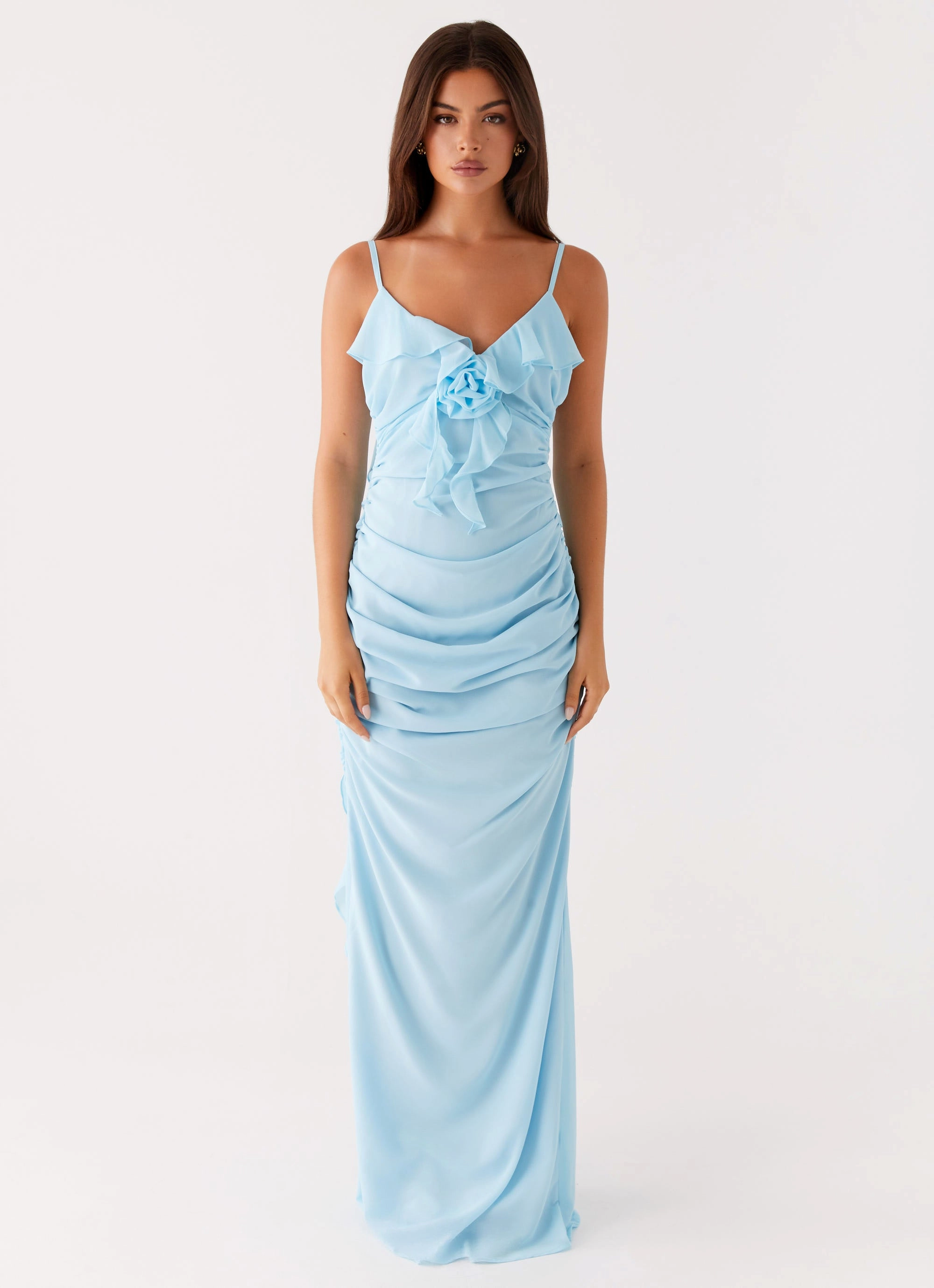Jasmina Maxi Dress - Blue Sequin-Detail Daily Movement