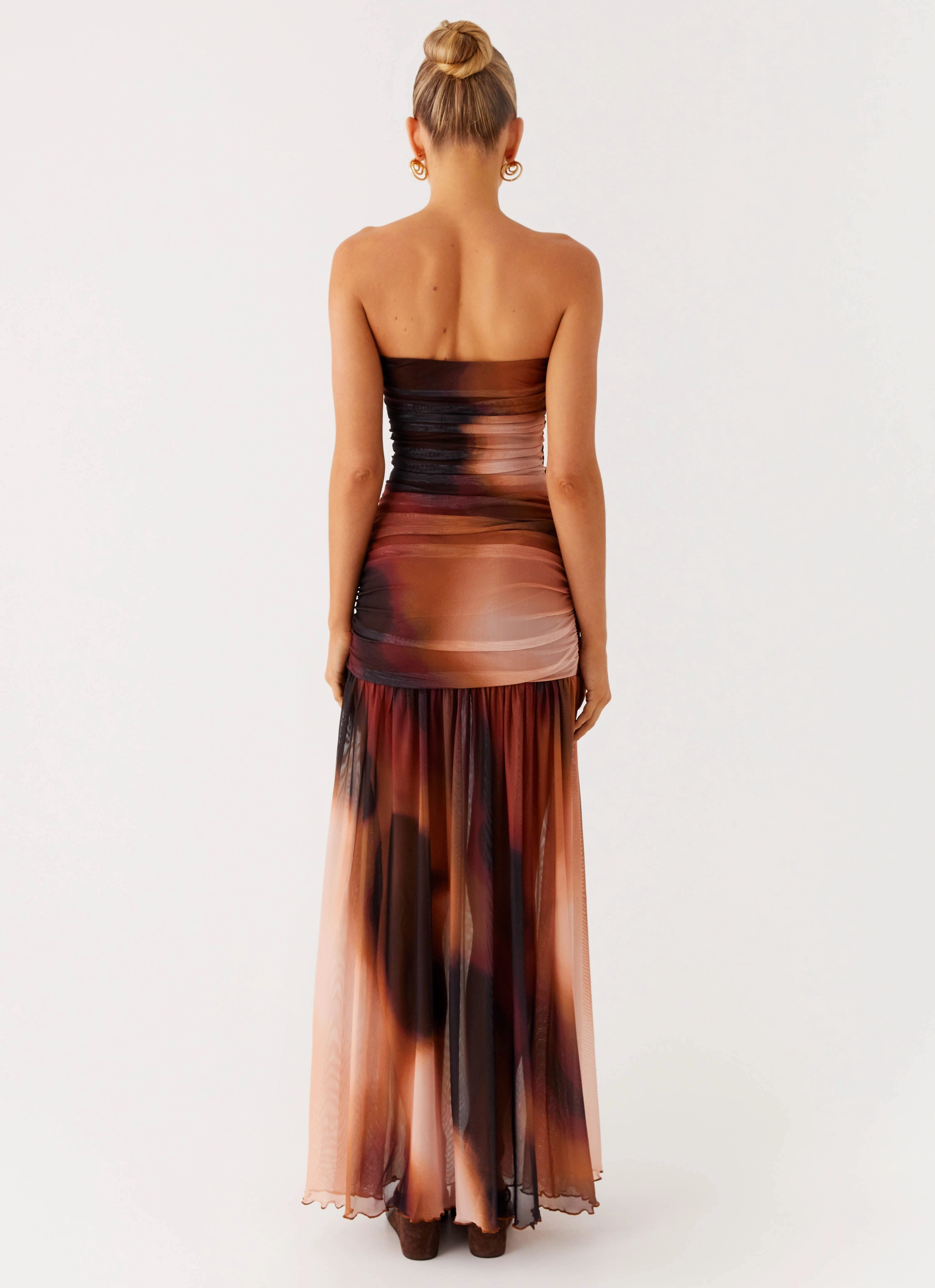 Savaya Maxi Dress - Black Gradient Light Layers