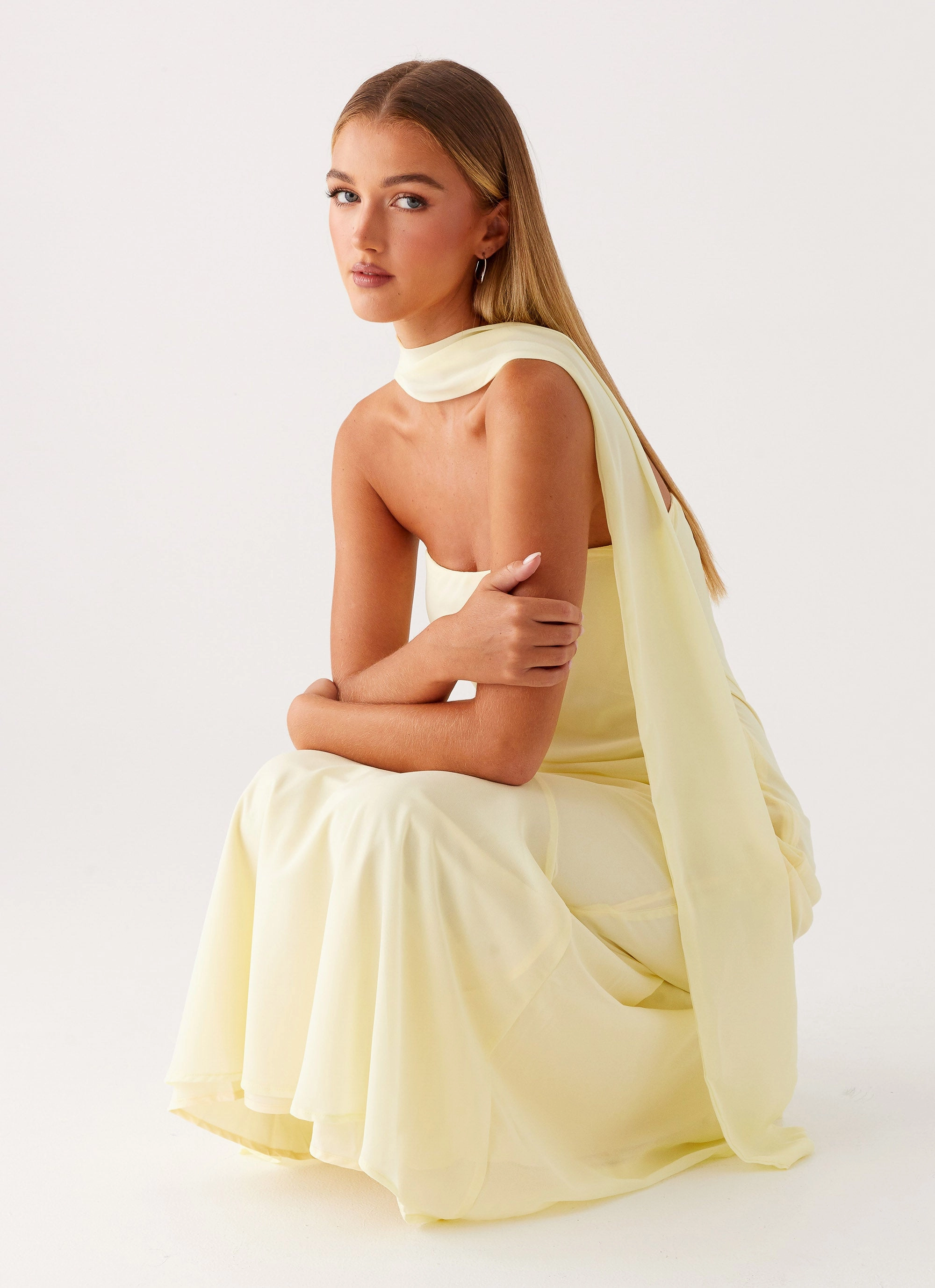 LowProfileZipper Under The Pagoda Maxi Dress - Yellow