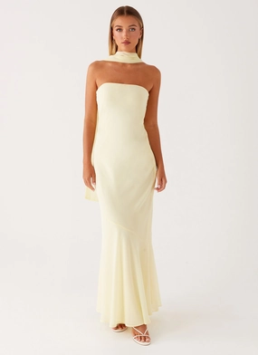 Calm Touch Under The Pagoda Maxi Dress - Yellow