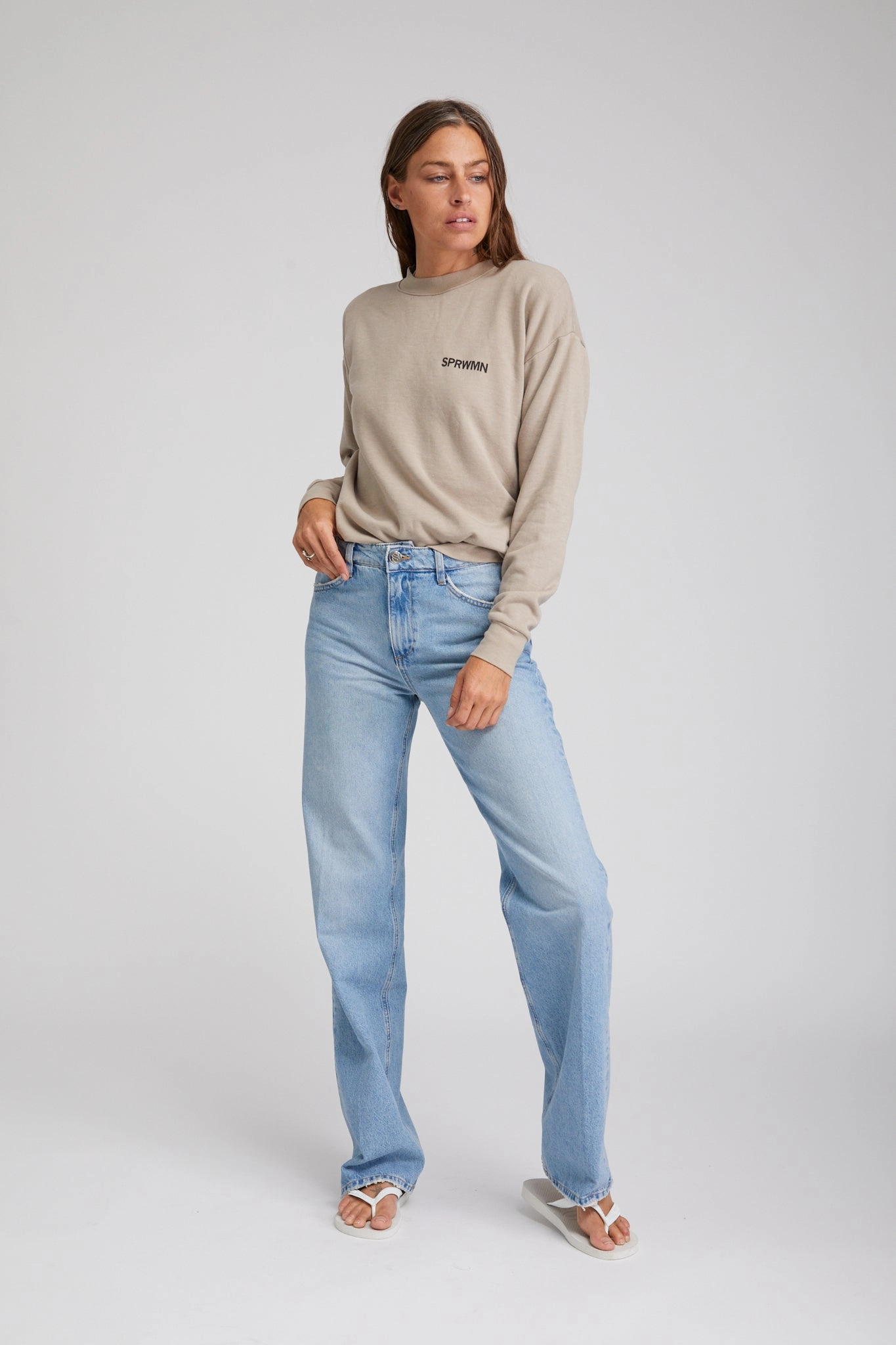 OdorResistantFinish Victoria Loose Straight Denim