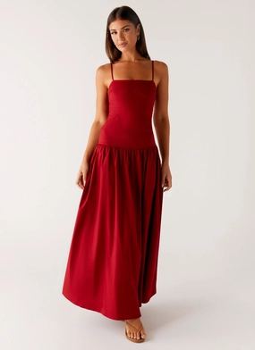 Vince Cami Maxi Dress - Deep Red Urban Cool