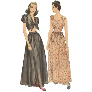 Vintage 1940s Pattern, Nightgown & Lounge Suit - Bust 30" (76cm)
