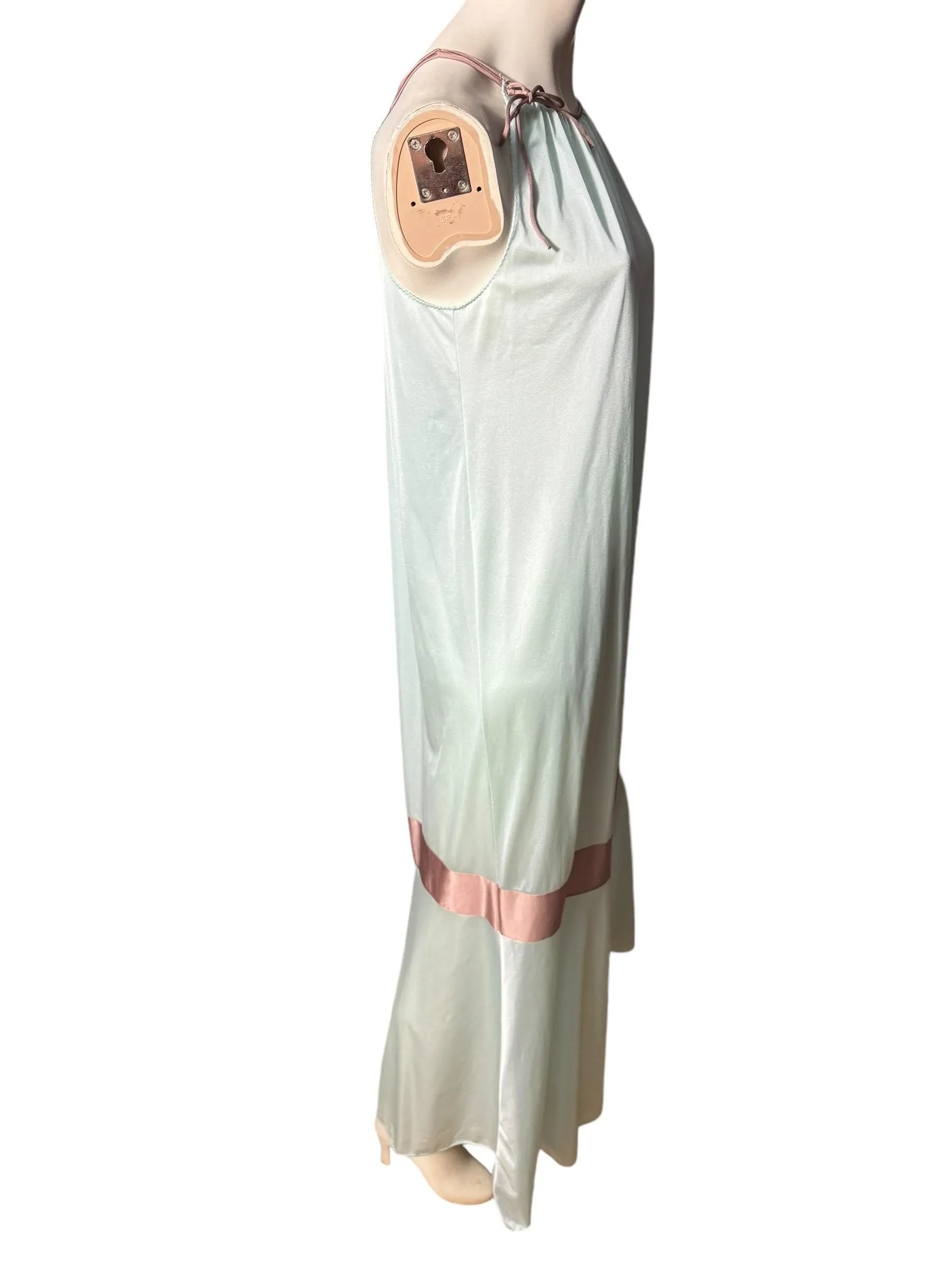 Vintage 70's blue long nightgown S M
