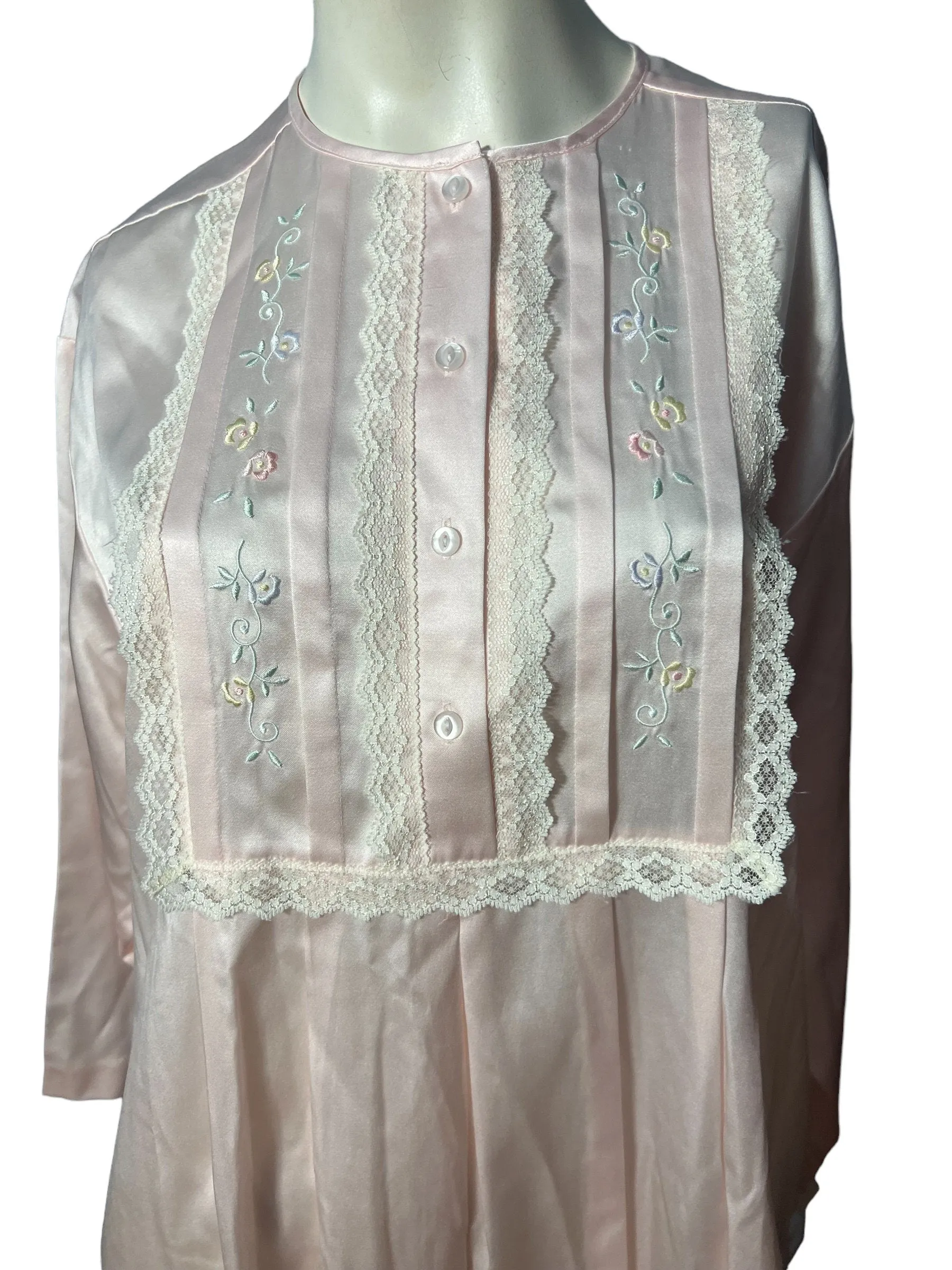 Vintage deadstock pink nightgown M Carole Hochman