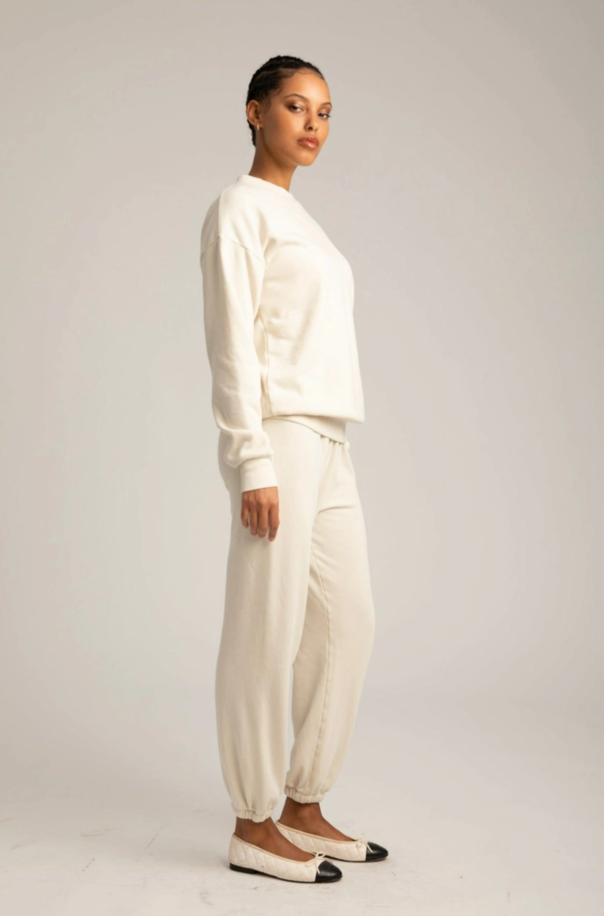 Casual Pullover FrictionResistantEdges Vintage White Logo Sweatpants
