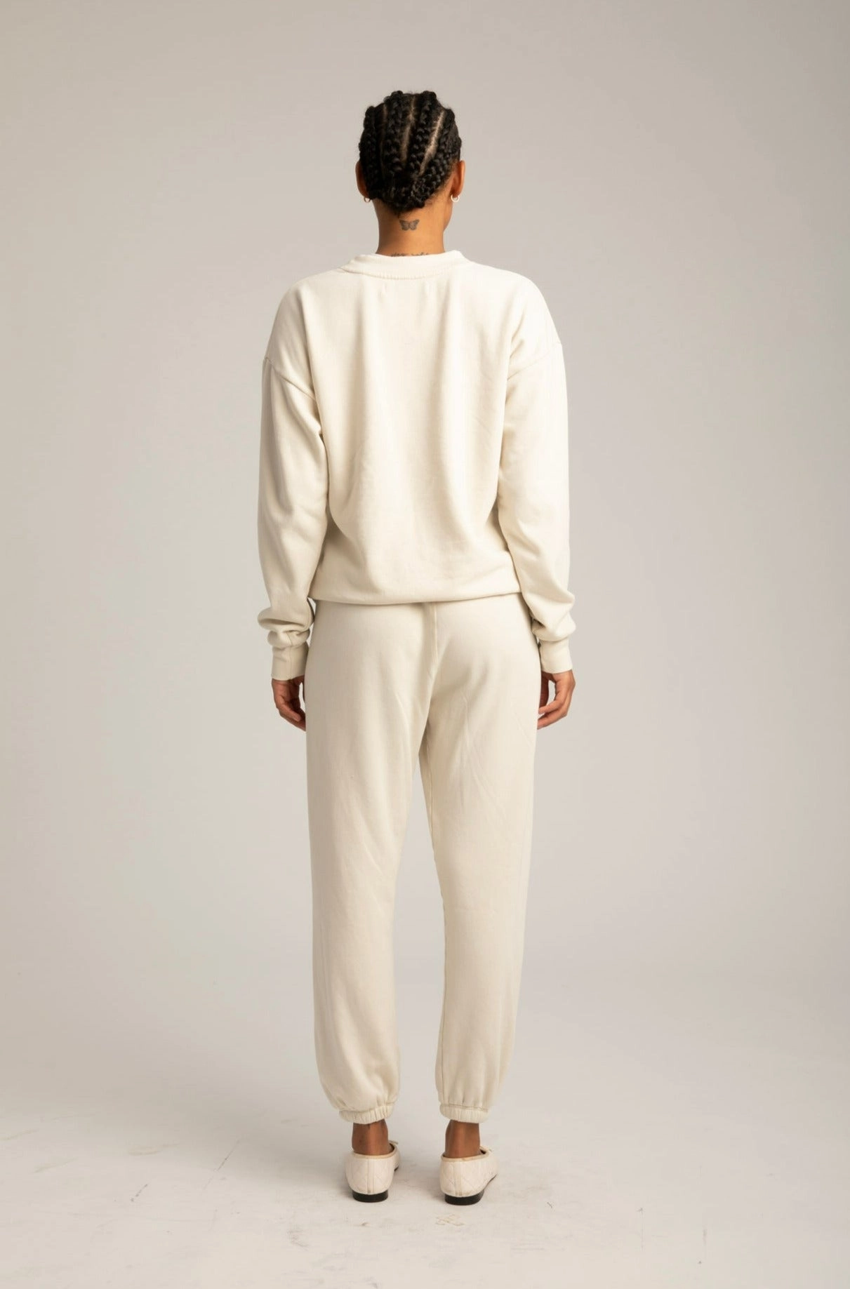 Seamless Design Flowy Tunic Vintage White Logo Sweatpants