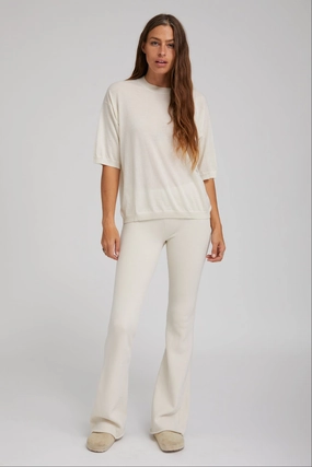 Versatile Shirt Water Repellent Coating Vintage White Tri-Blend Micro Flare Pants