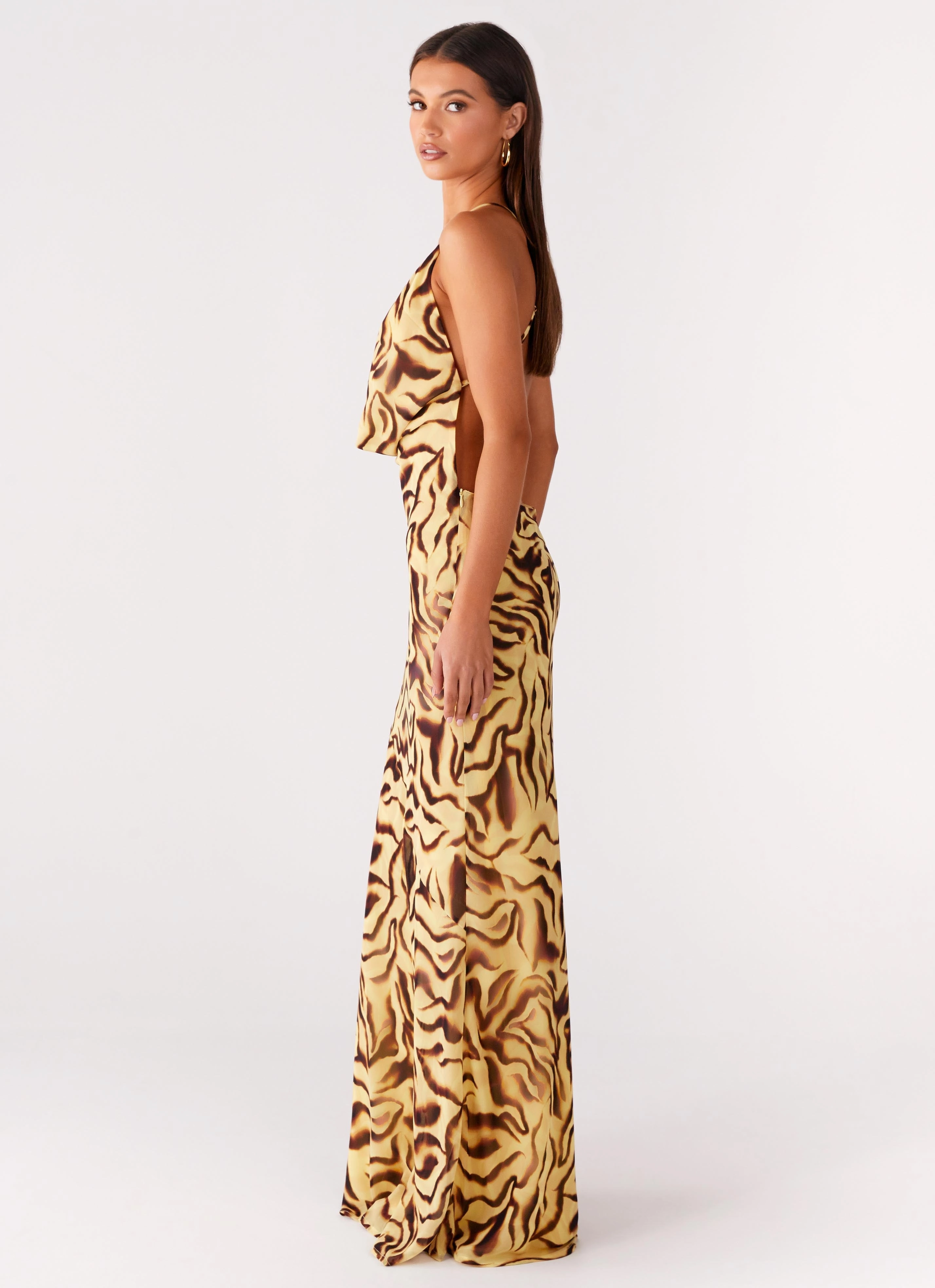 Fresh Aesthetic Viva Lune Maxi Dress - Laguna Print