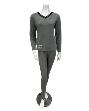VPJ-SEA Seafoam V Neck Modal Pajamas Set