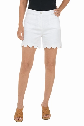 Performance Look Relax Mode Waffle Texture Scalloped Short