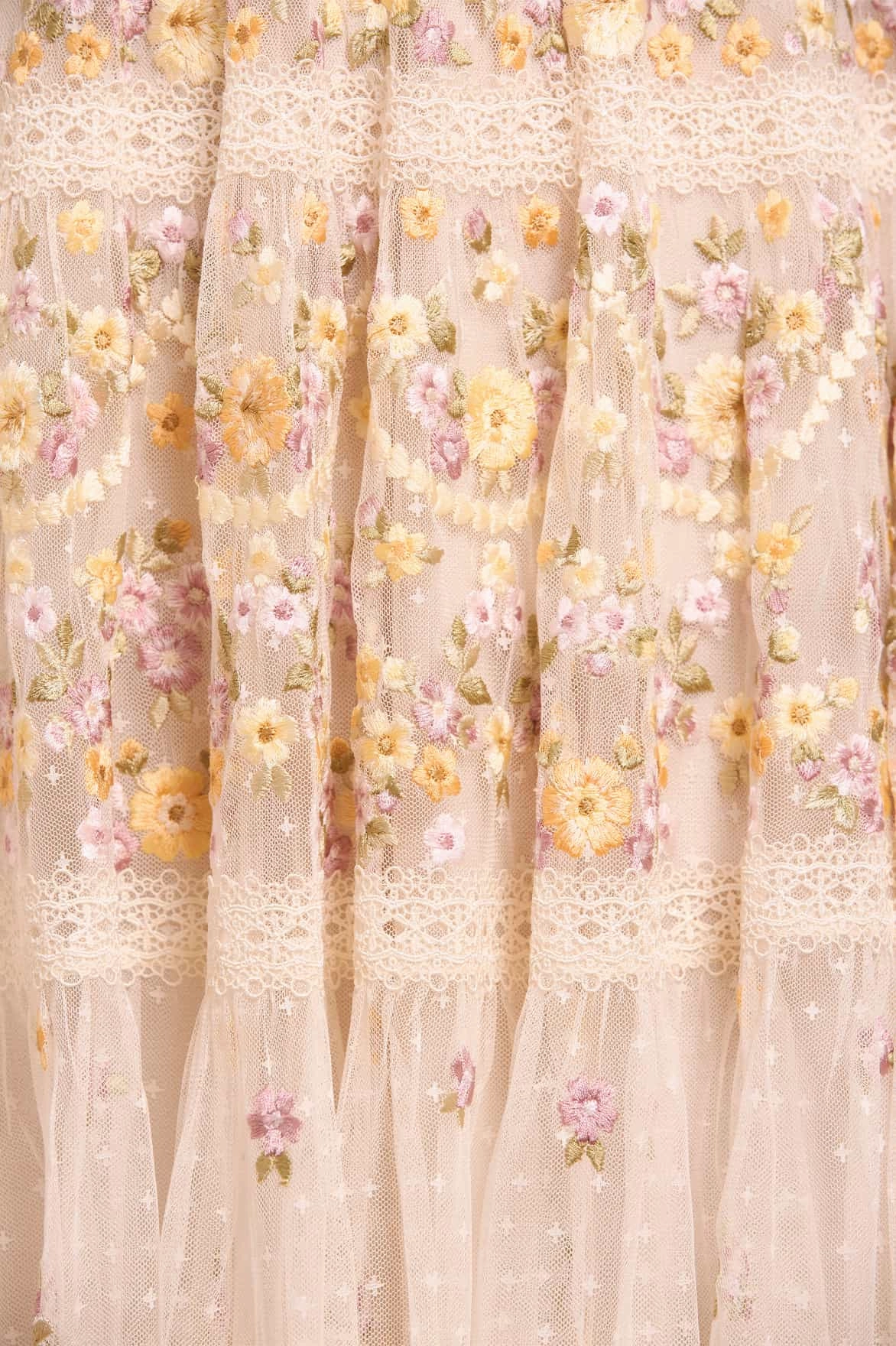 Garland Ribbon Midaxi Dress Photo Glow