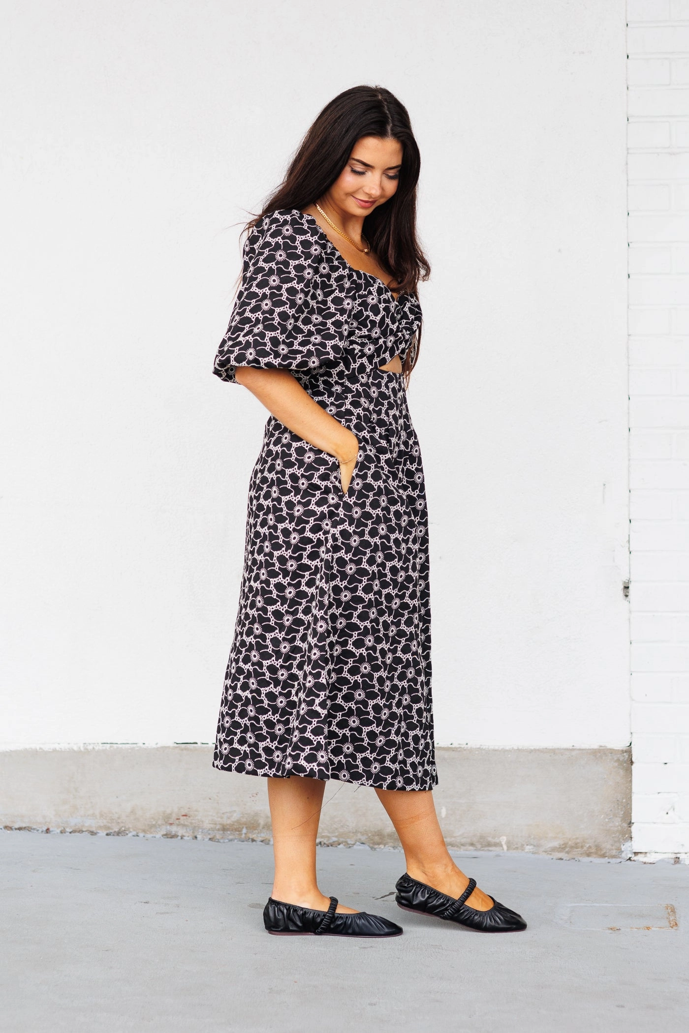 Wide Swing ANNA MIDI DRESS