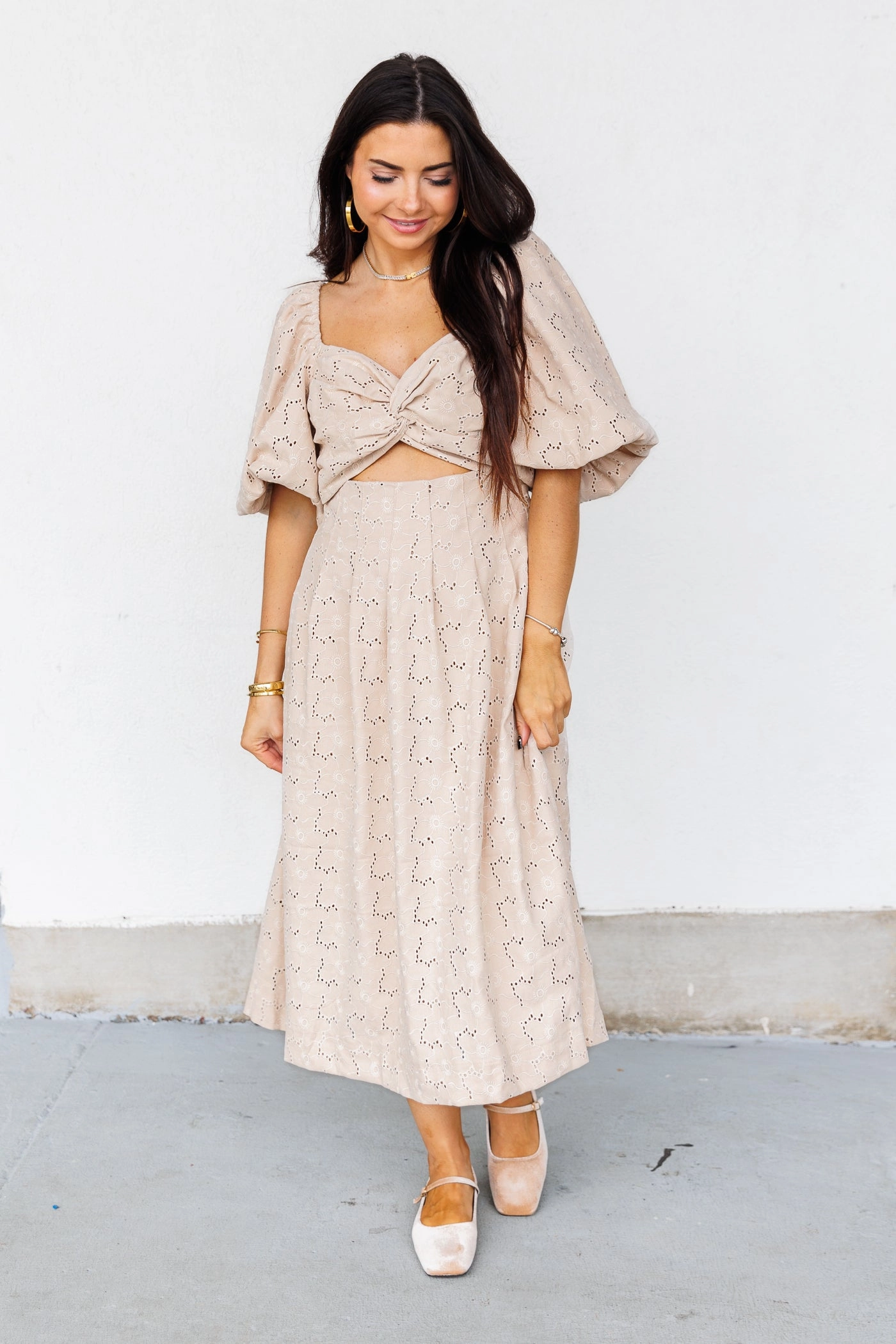 Hidden Zipper Tulle Air ANNA MIDI DRESS