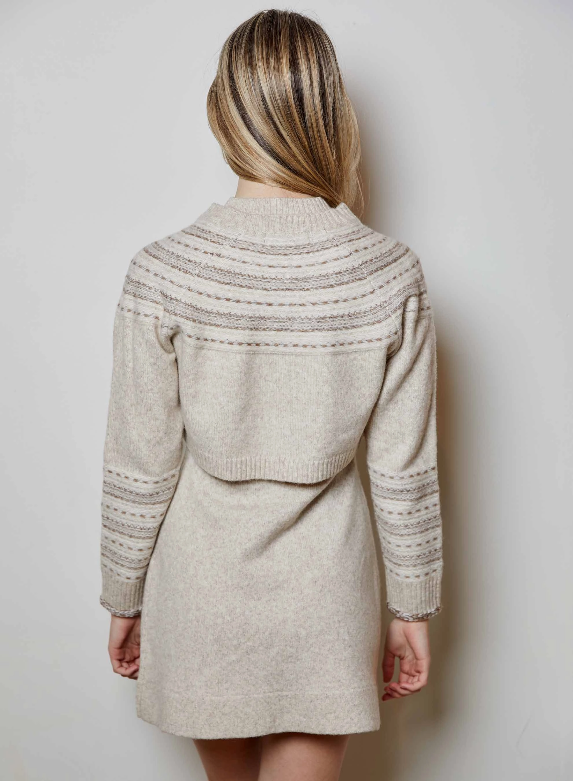 Teagan Cardi Oat Combo Active Design Active Tee