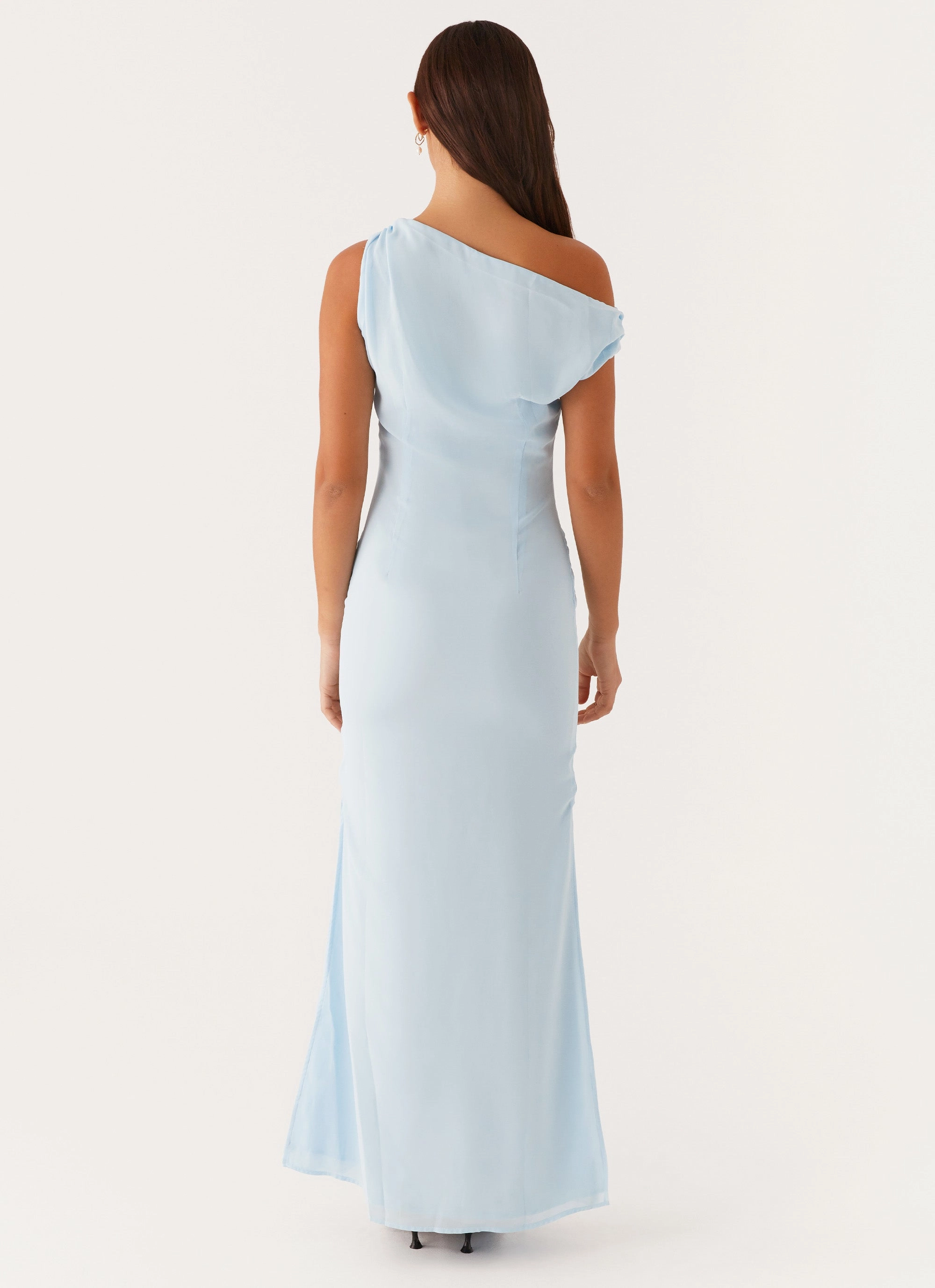 Radiant Mood Dinner Date Maxi Dress - Blue