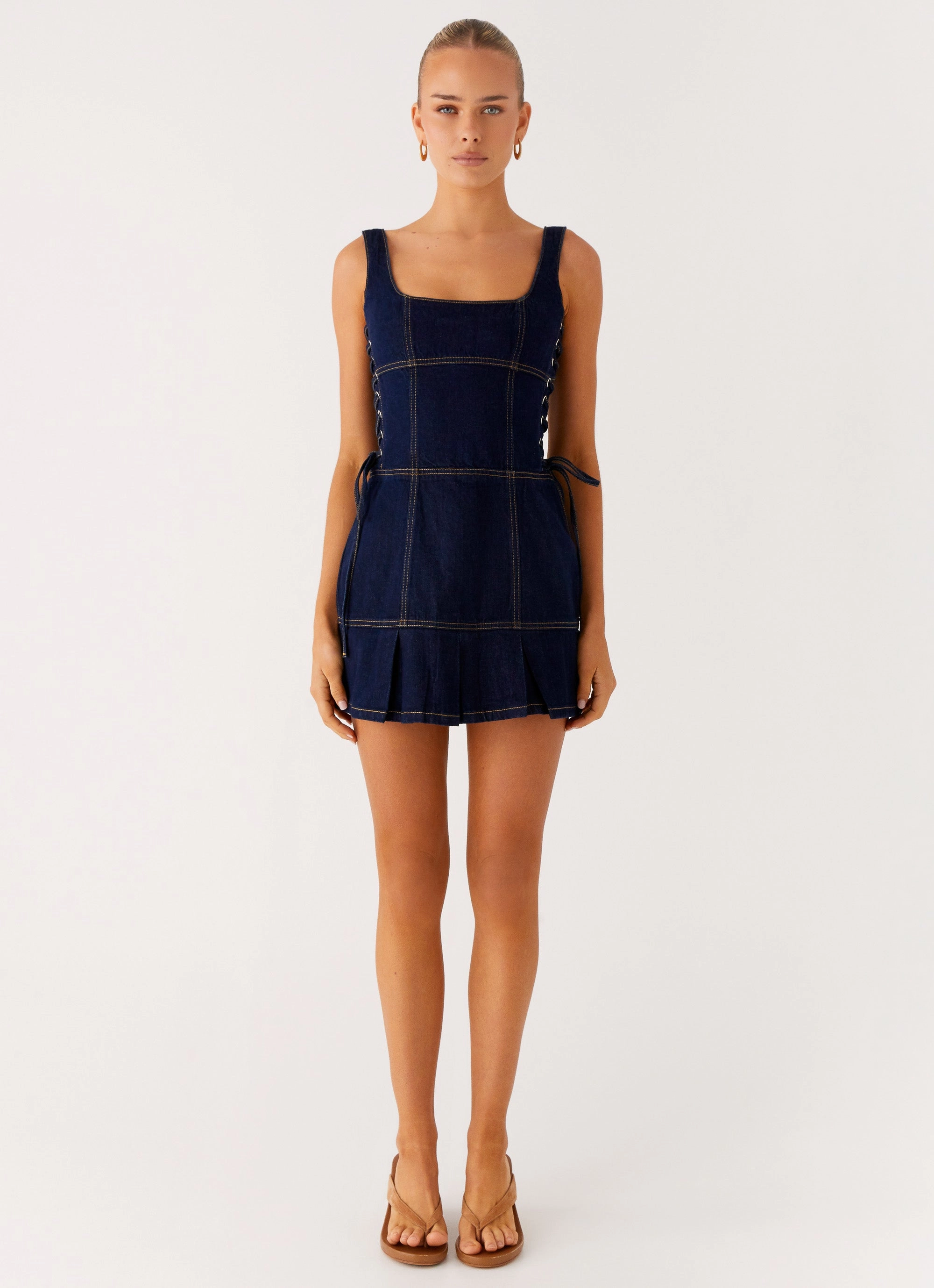 Shine Skin Preston Mini Dress - Indigo
