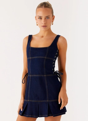 Preston Mini Dress - Indigo Timeless Piece Modern Twist
