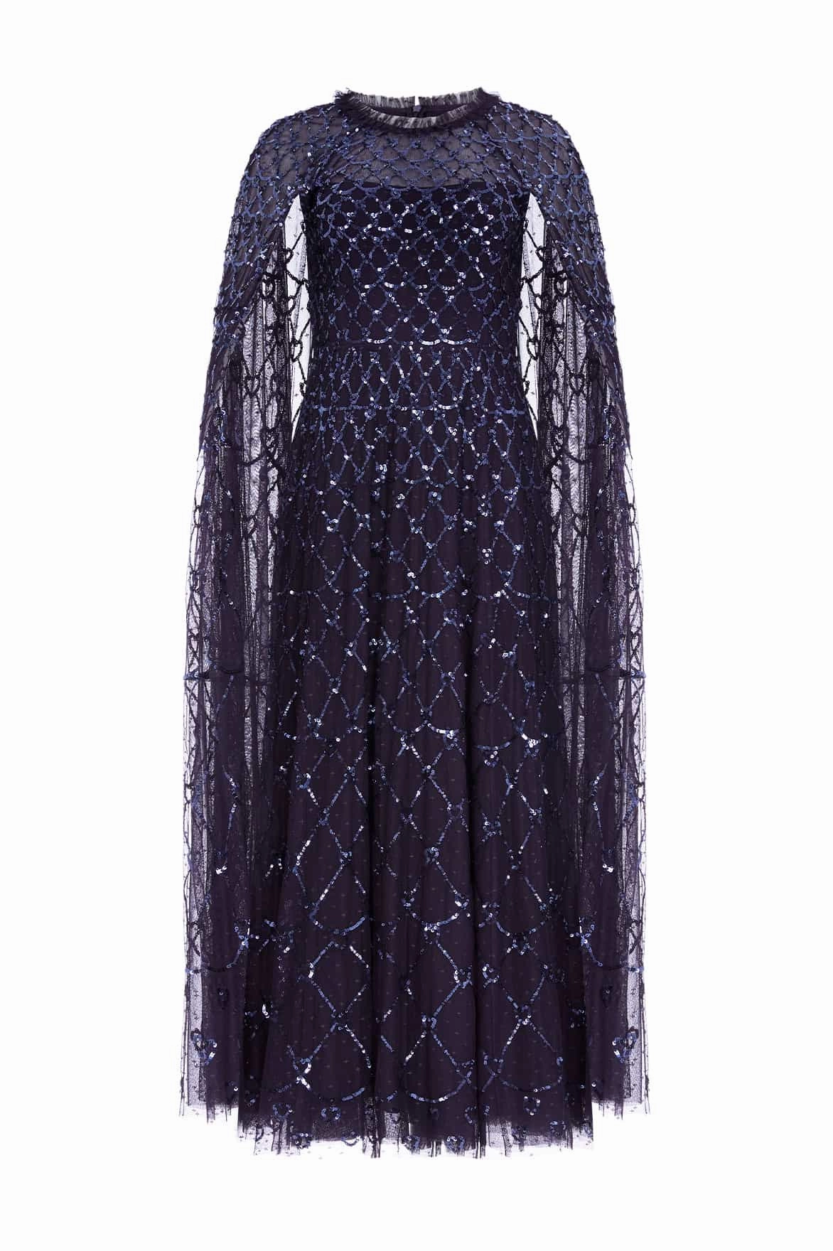 Heart Lattice Ankle Gown Contemporary Vibe