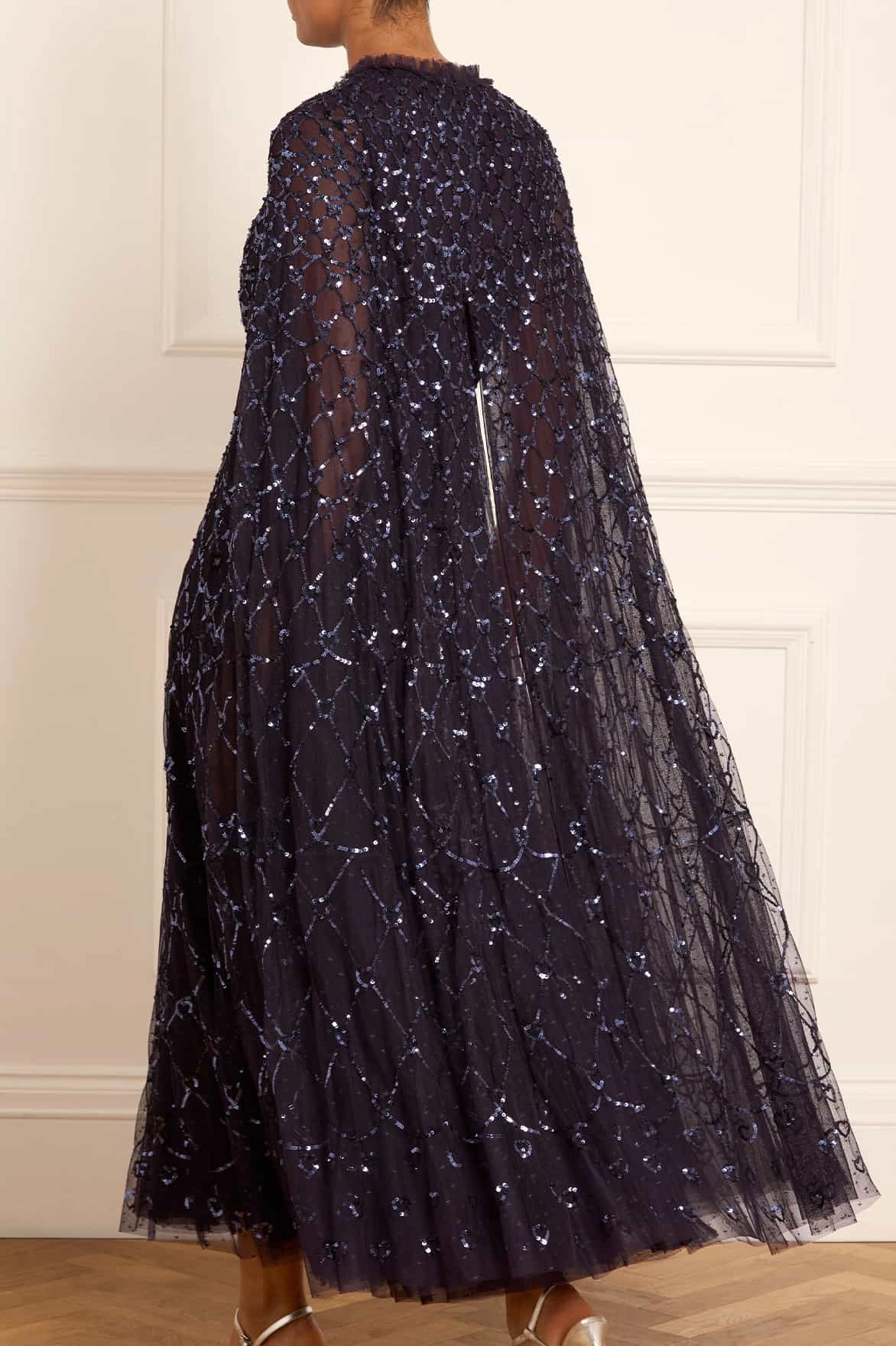 Petite Chic Lightweight Fabric Heart Lattice Ankle Gown