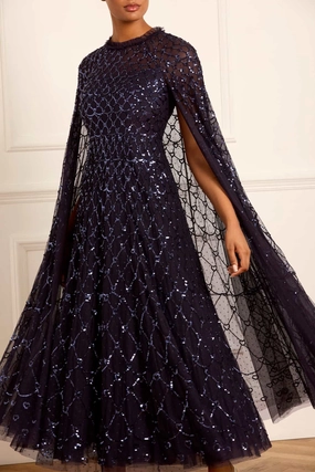 Heart Lattice Ankle Gown Timeless elegance