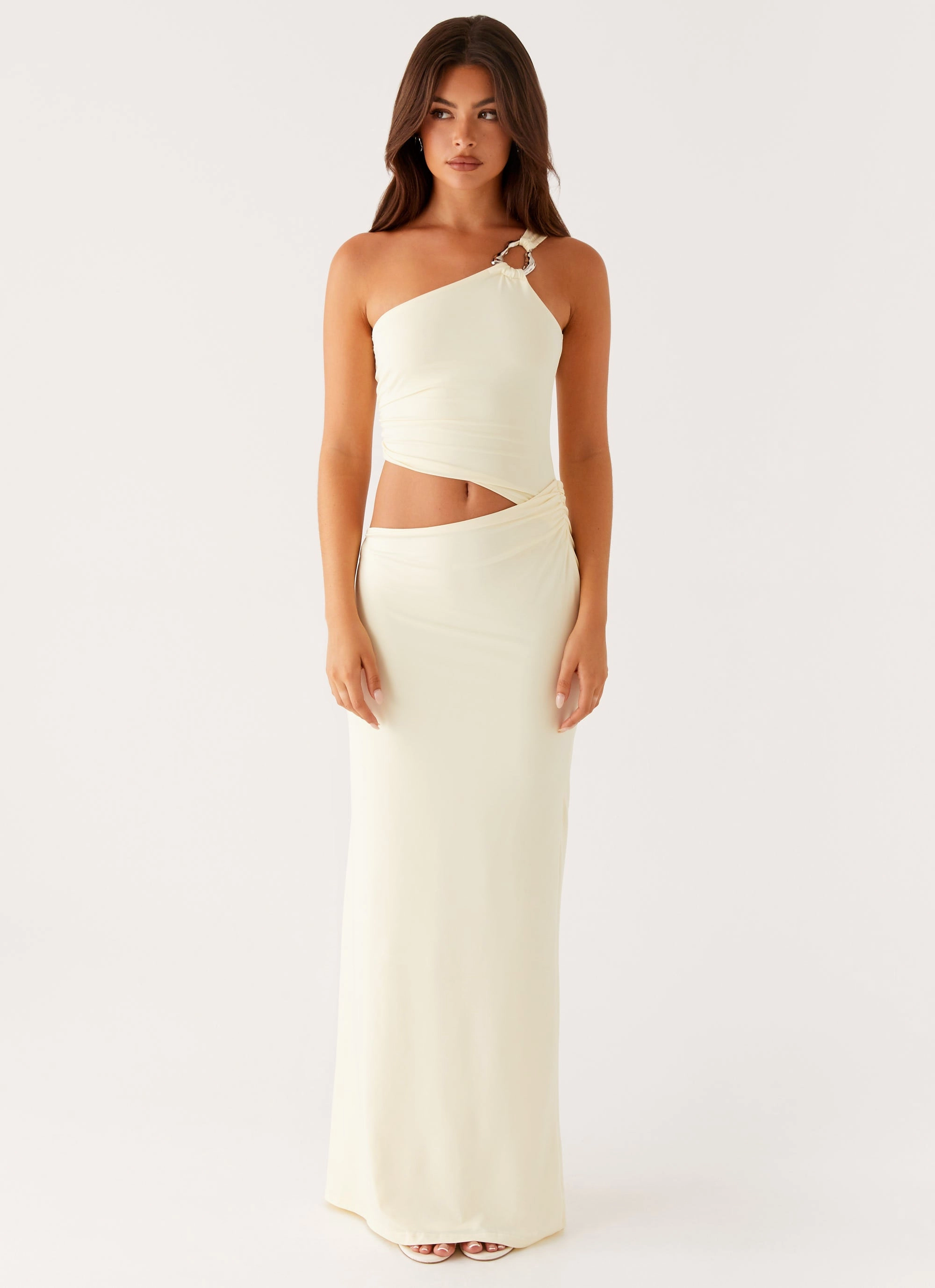 Peta Maxi Dress - Yellow Layerable Piece