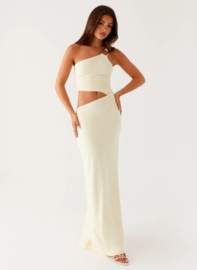 Stain-Resistant Daywear Mood Peta Maxi Dress - Yellow