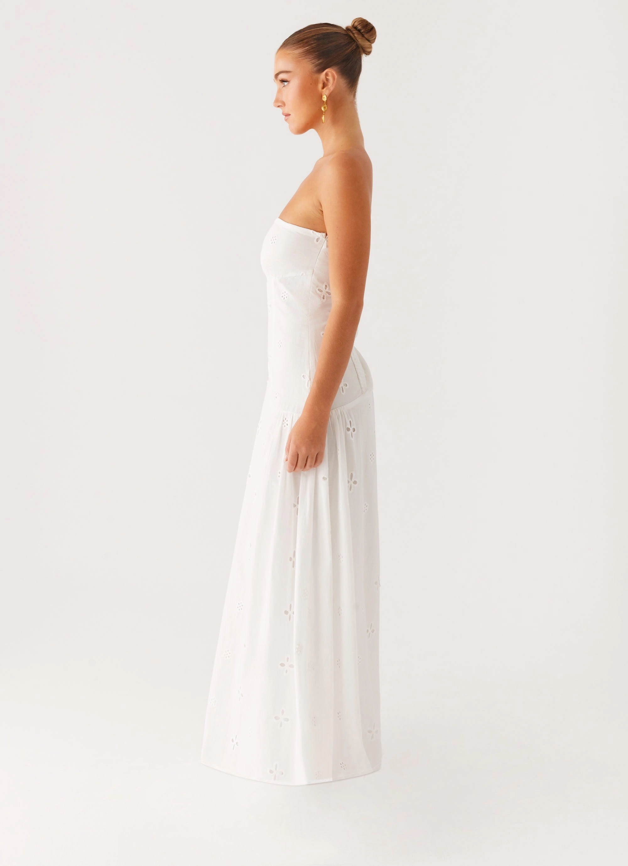 Airy Weave Relax Cut Sunkissed Maxi Dress - Ivory