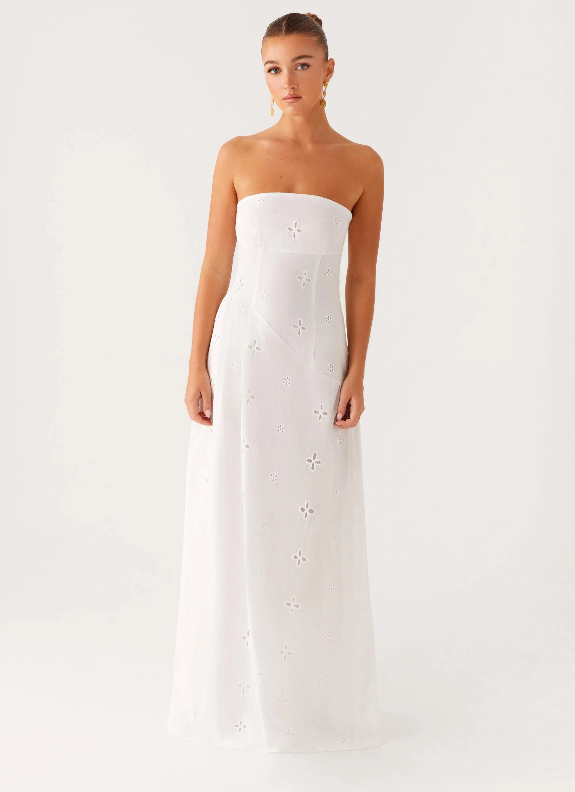 Sunkissed Maxi Dress - Ivory Street Flex Tasteful Detail