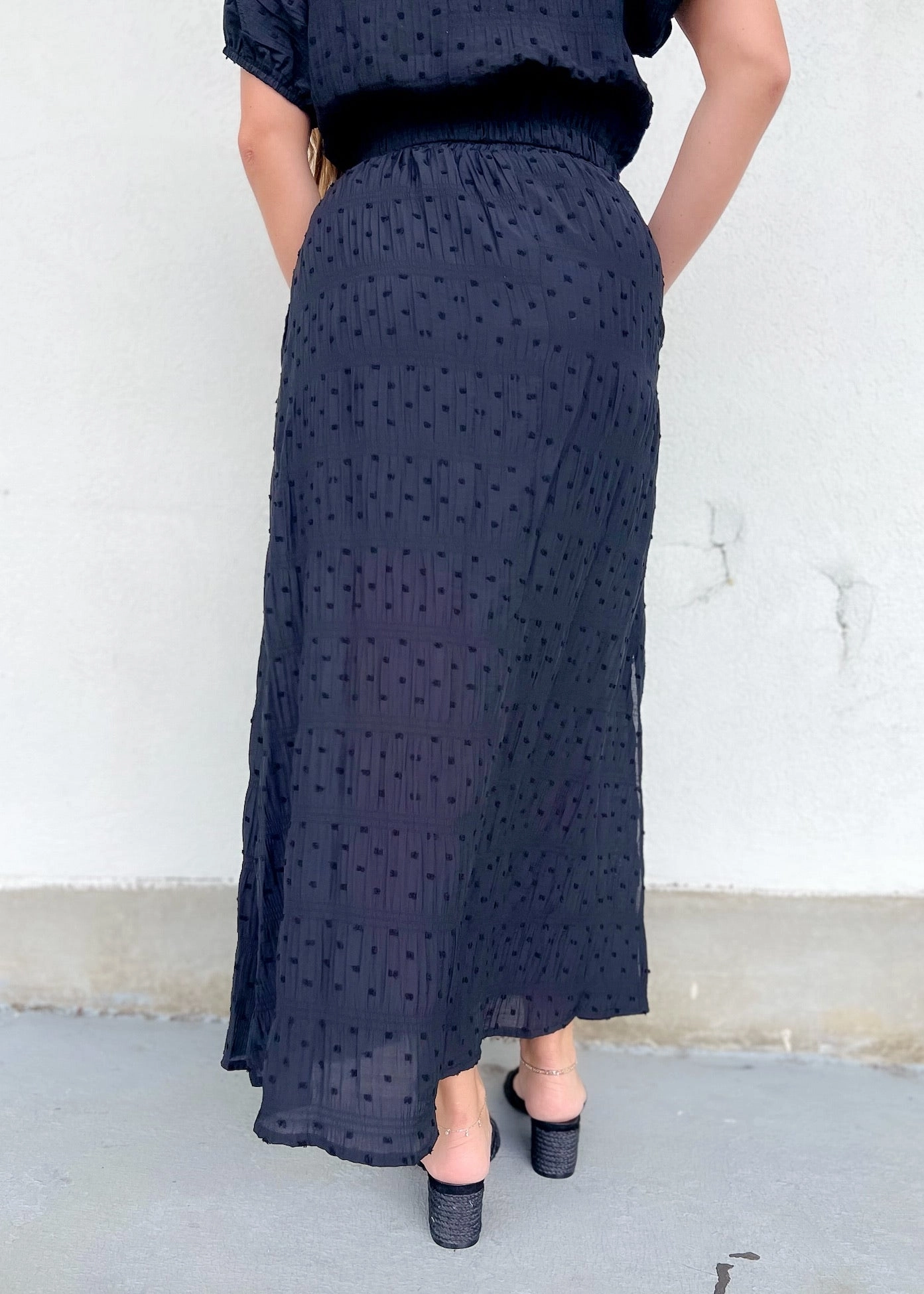 music concert Functional Detail MALIA TEXTURED MIDI SKIRT