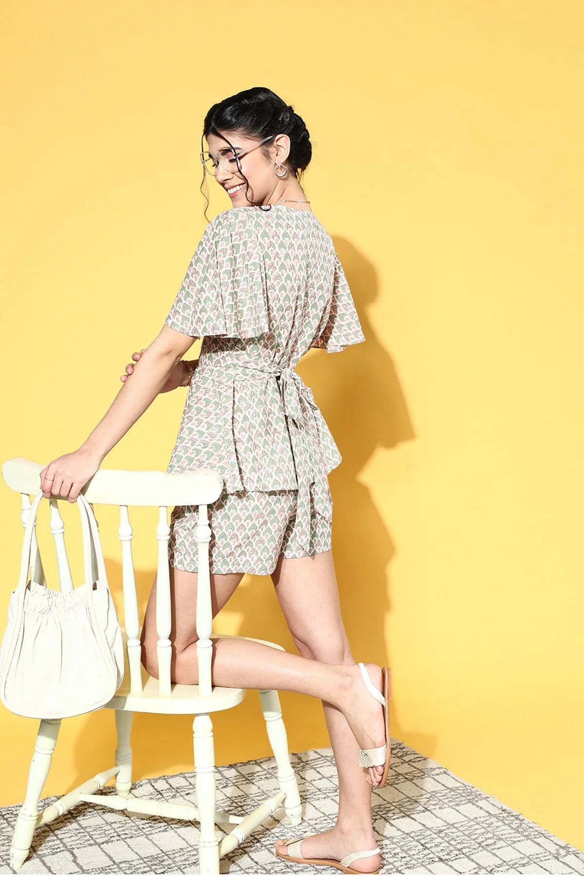 Whistle Pops Off White Loungewear Set