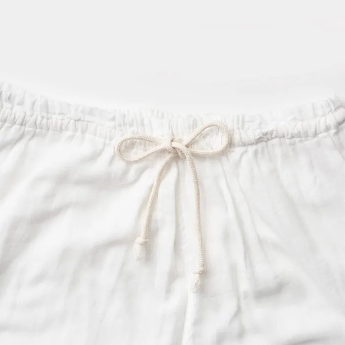 White 3 Layered Gauze Pajamas Set [Kyo Wazarashi Mensya]