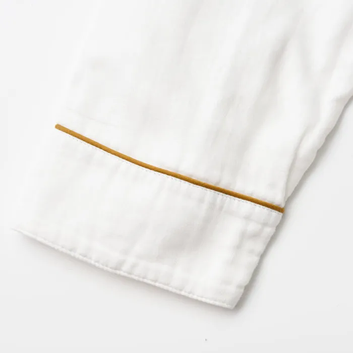 White 3 Layered Gauze Pajamas Set [Kyo Wazarashi Mensya]