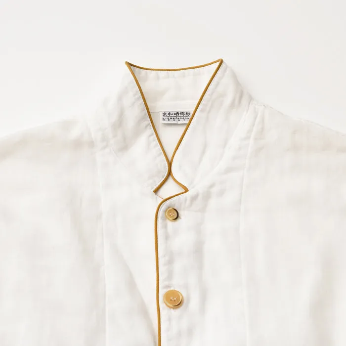 White 3 Layered Gauze Pajamas Set [Kyo Wazarashi Mensya]