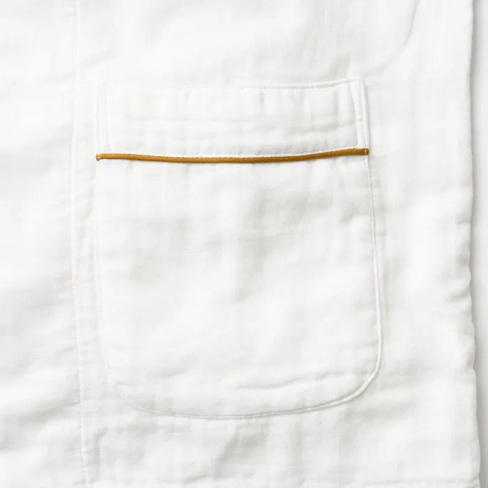 White 3 Layered Gauze Pajamas Set [Kyo Wazarashi Mensya]