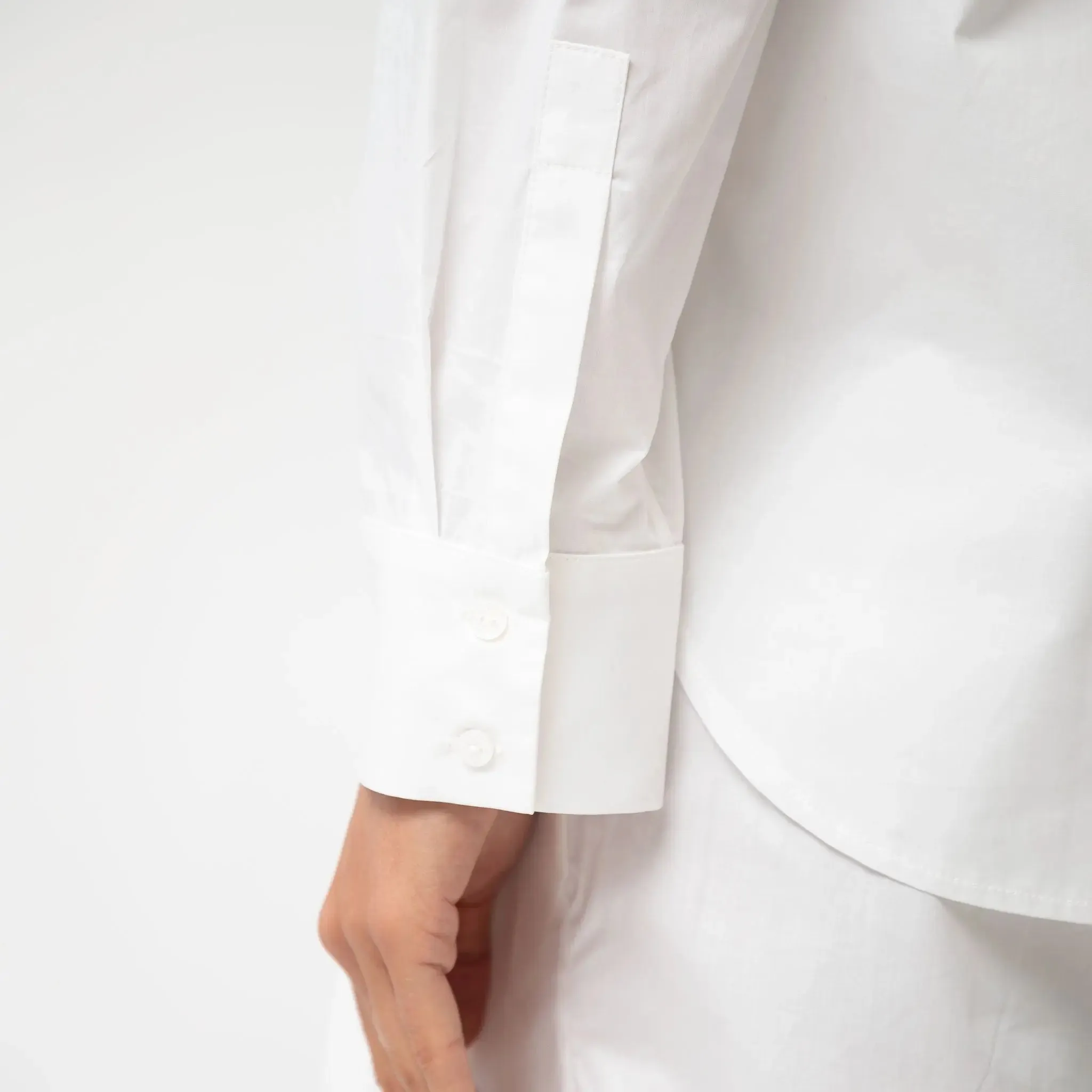 White InStyle Cotton Poplin Shirt
