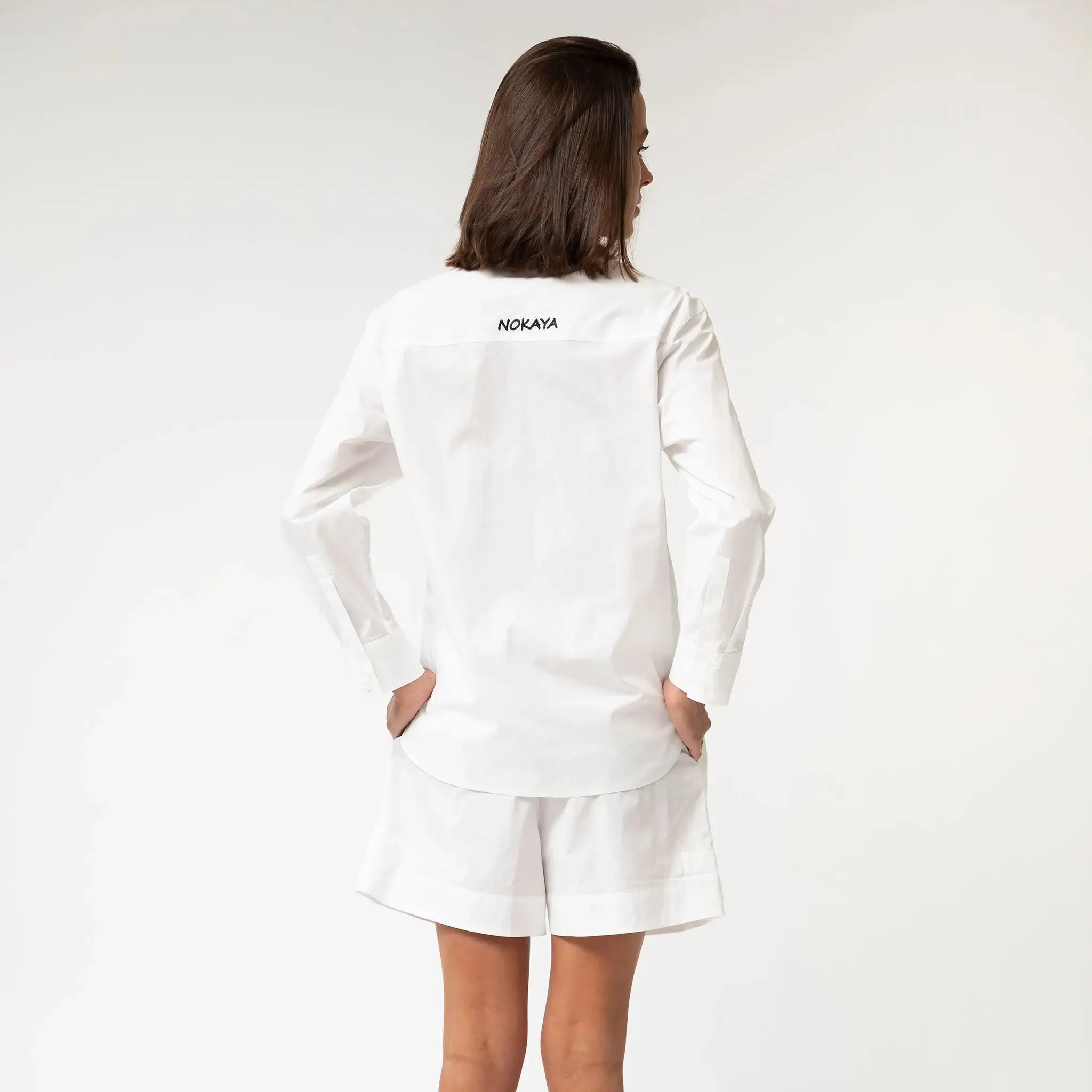 White InStyle Cotton Poplin Shirt
