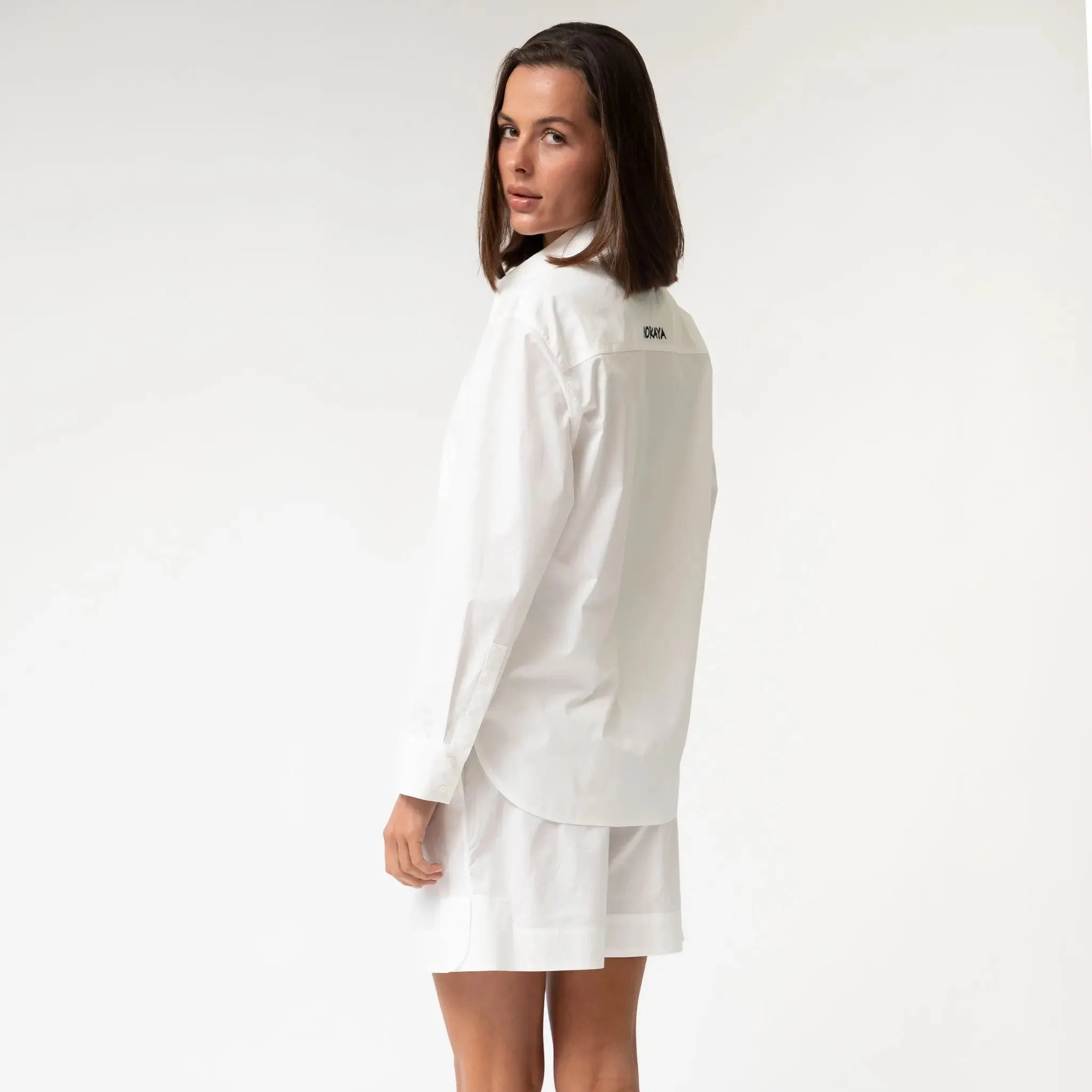 White InStyle Cotton Poplin Shirt