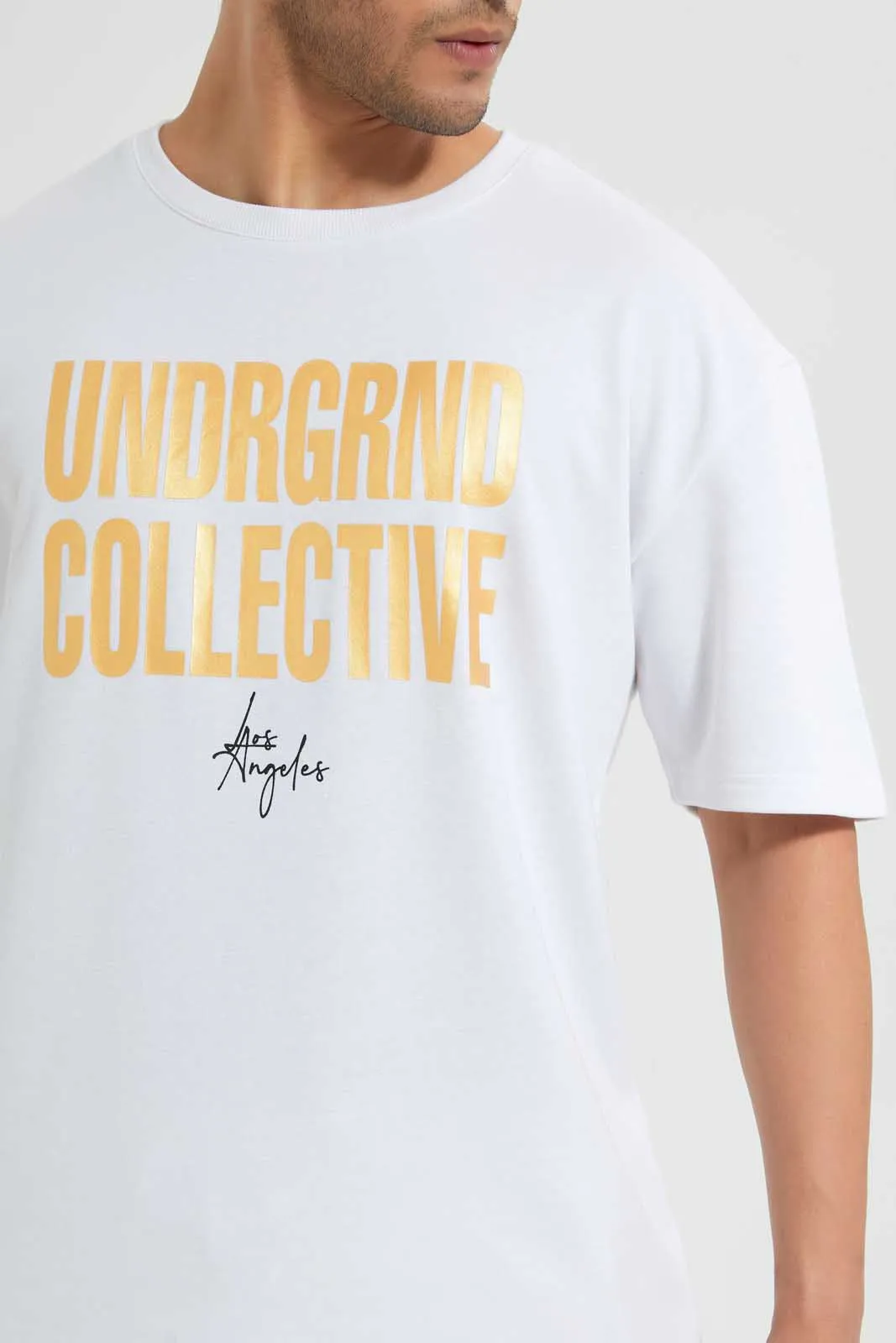White Los Angeles Loungewear T-Shirt