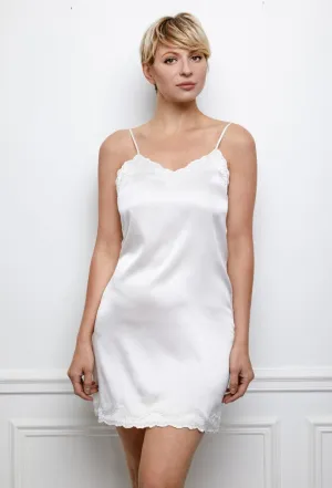 White silk nightgown Liz