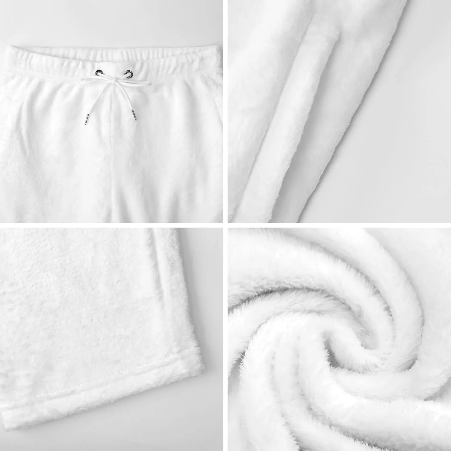 White Tiger Women's Flannel Pajama Pants Fleece Lounge Sleep Bottoms PJ