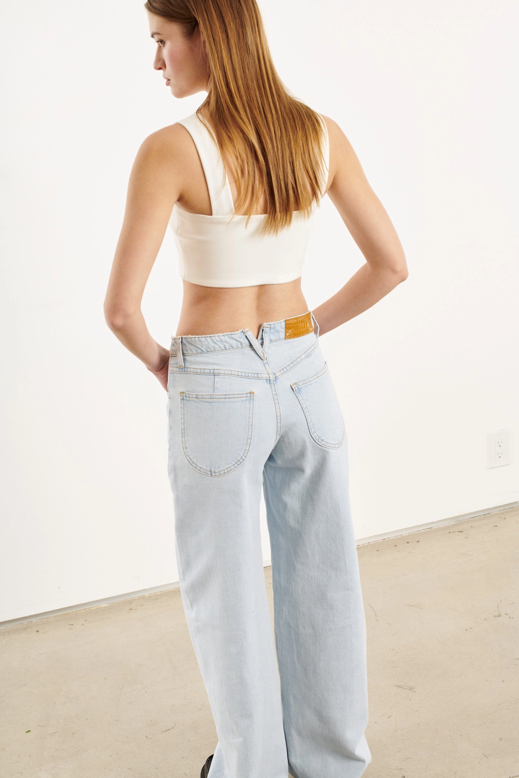 ThermalRegulating White Micro Tube Top With Straps