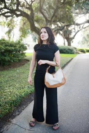 Wide-Leg Silk Pants — The Carole