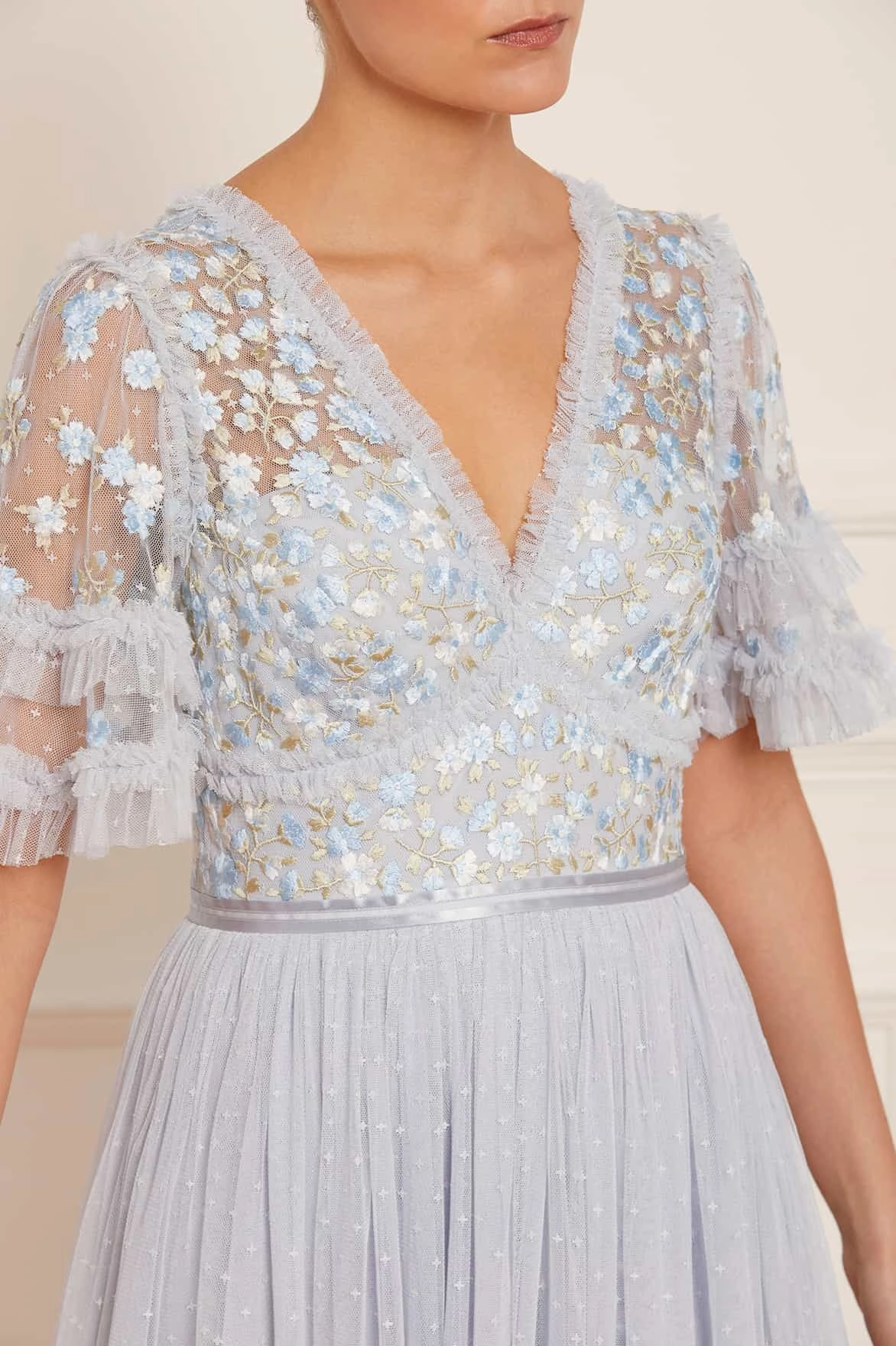 Wildflower Ditsy Bodice Ankle Gown Moment Light Moment Soft