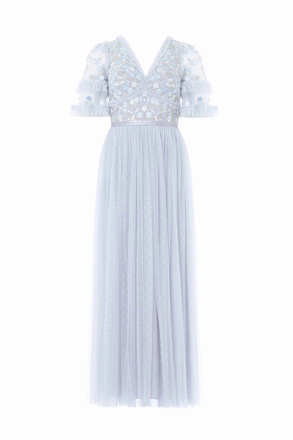 Mood Booster Versatile Layer Wildflower Ditsy Bodice Ankle Gown