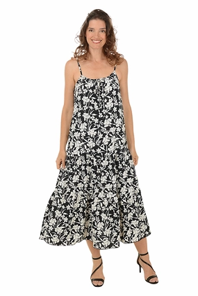 Wildflower Tiered Sleeveless Maxi Dress Soft Vibes
