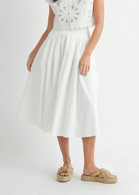 Mood Outfitboard Outfit Game WILLOW PLEATED MIDI SKIRT