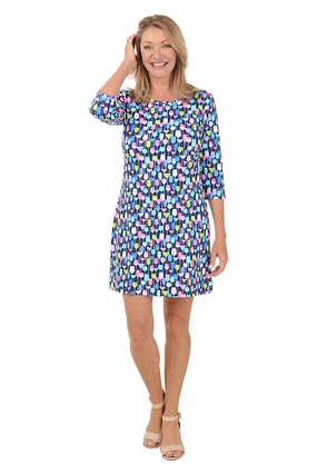 Stream Cut Wine Glasses UPF50  Travel Dress