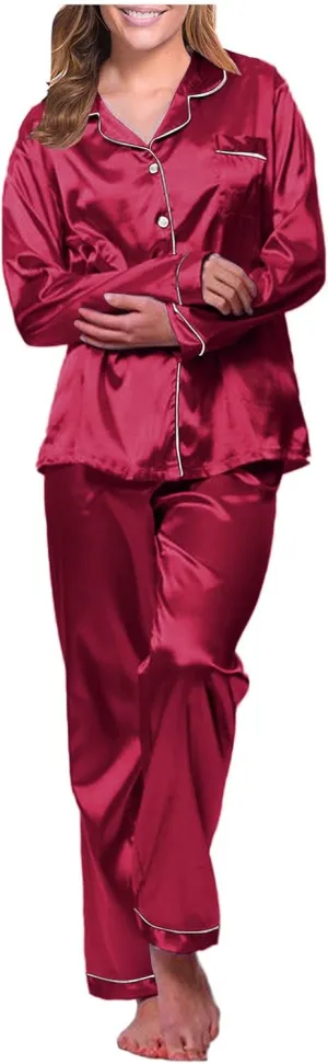 Winter Pajamas for Women Set Womens Pajamas Set Cute Lounge Sets for Women Two Piece Pajama Set for Women Cozy Pajamas for Women Red Pajamas for Women Set Cute Pjs for Women Set